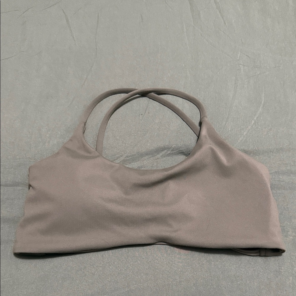 AOJOX Green Strappy Sports Bra